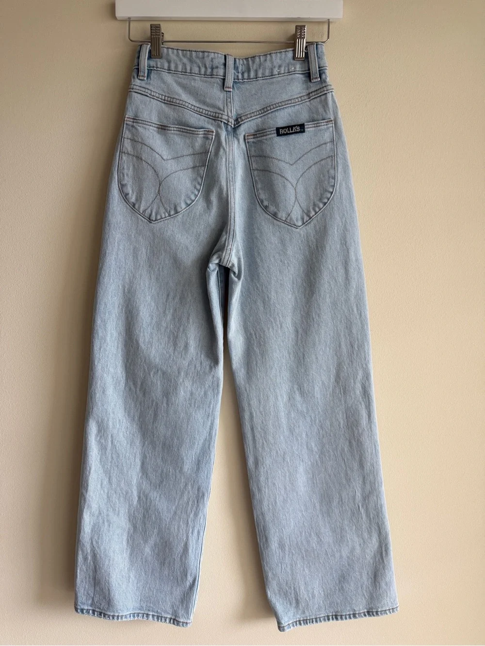 Rolla’s Heidi Jeans Size 24 High Rise Wide Leg Light Wash Denim - Picture 5 of 13